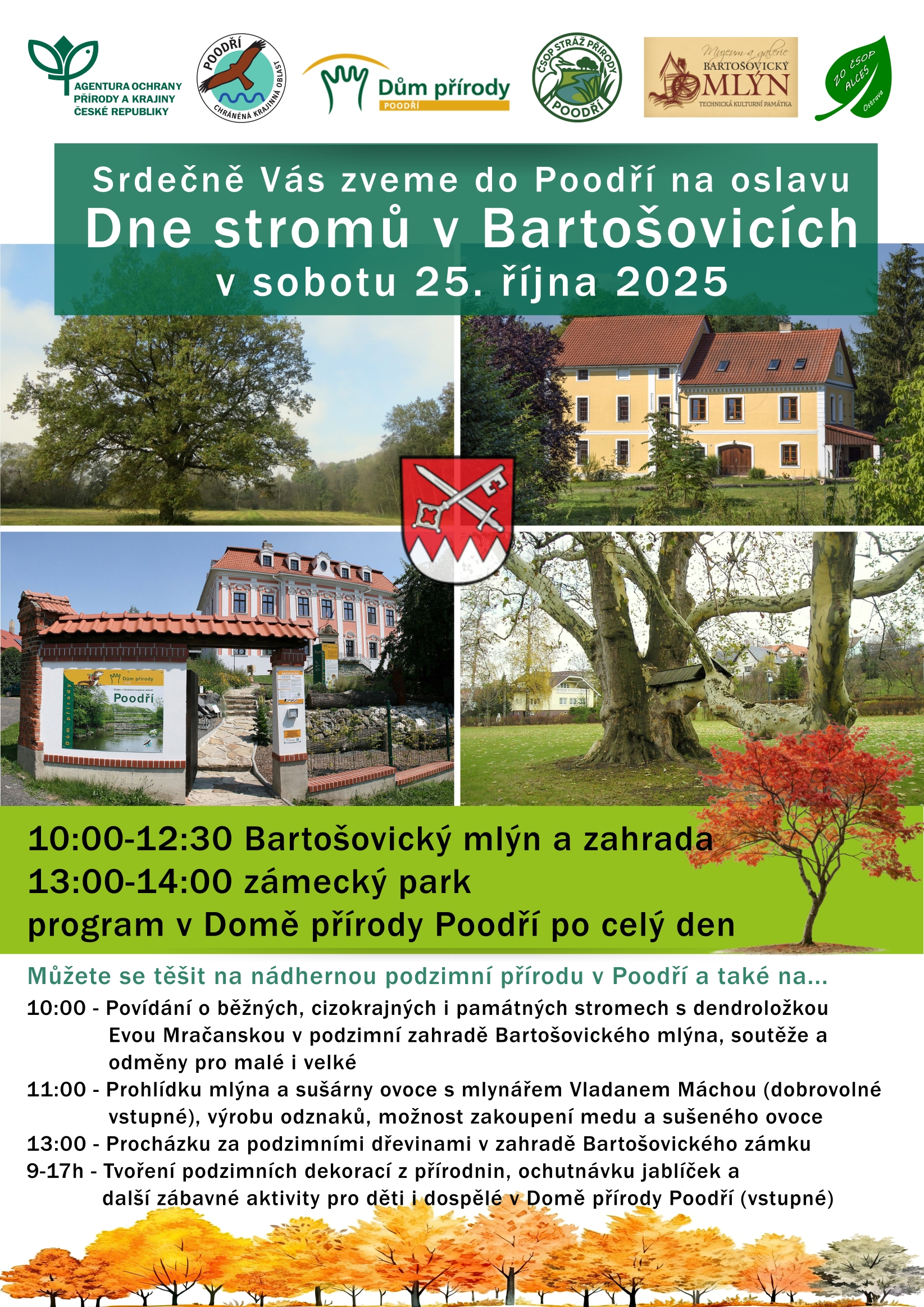 Pozvánka na akci Den stromů v Poodří.