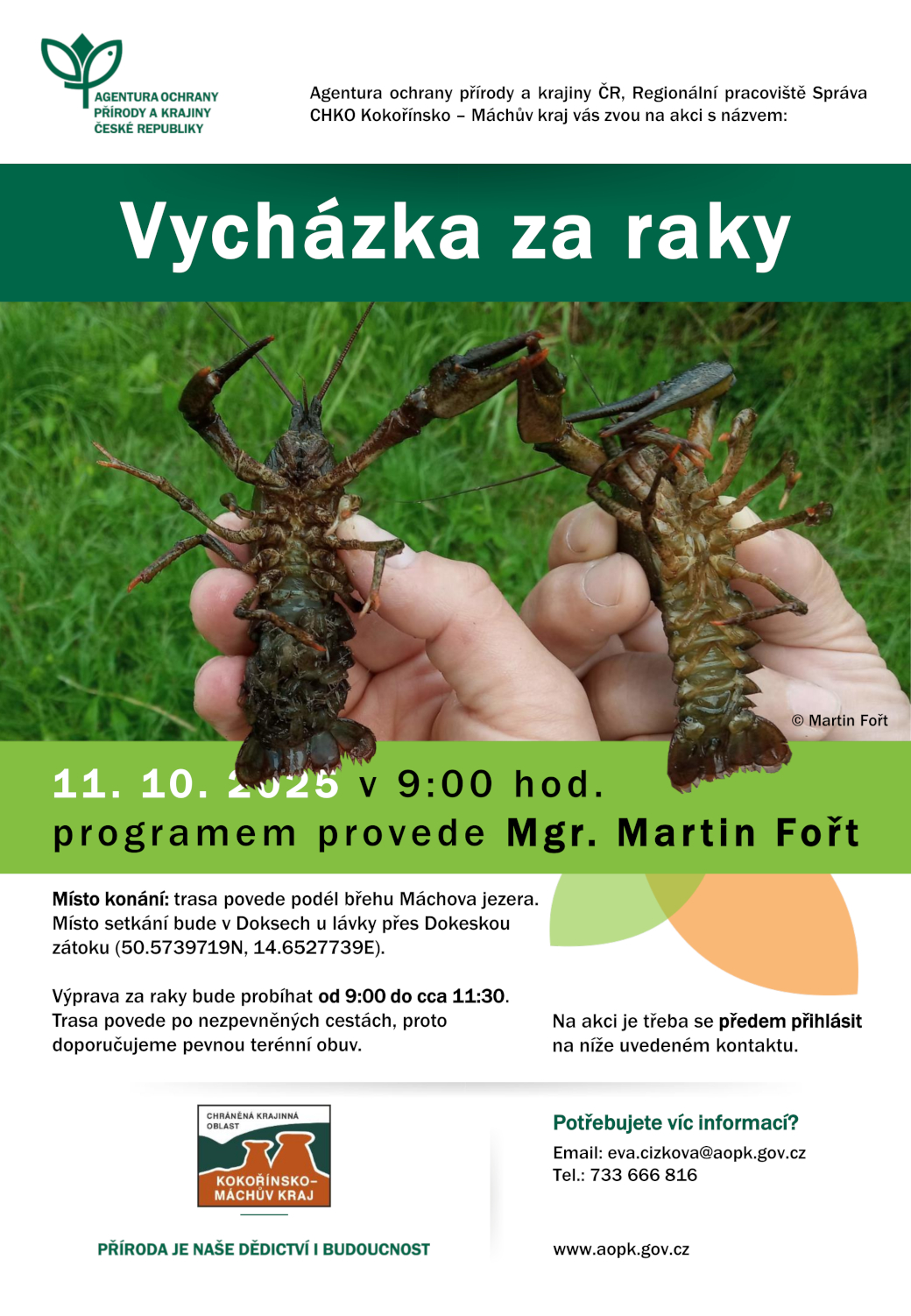 Pozvánka na vycházku za raky